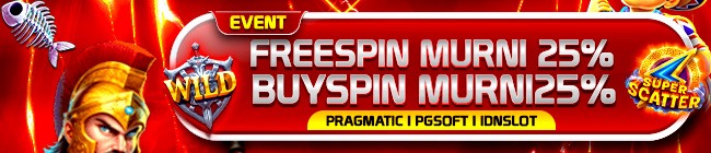 EVENT SLOT FREESPIN MURNI 25% BUY FREESPIN 25%